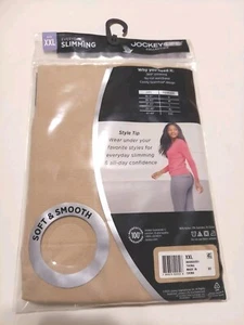 New Jockey Life Ladies Size XXL 2 Pair Beige Slimming Thongs Panties Underwear  - Picture 1 of 6