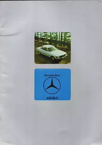 Mercedes-Benz 450 SLC 1975-1979 UK Market Sales Brochure - Picture 1 of 3