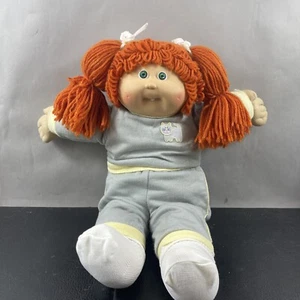 🌟Vtg 1985 COLECO CABBAGE PATCH KIDS Doll~Red Hair Green Eyes 1 Tooth 2 Dimples - Picture 1 of 12