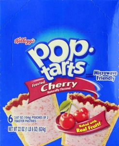 Kellog'S Pop Tarts Frosted Cherry Toaster Pastries Master Case Twelve 12-Packs 1 - Picture 1 of 3