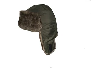 Sombrero Trampero Negro Zorro Ártico Para Hombres Impermeable M/L 58cm con Corbata para la Barbilla - Imagen 1 de 2