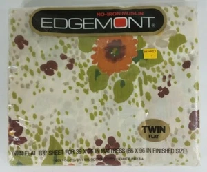 Nuevo en Paquete Edgemont Floral Fantasía De Colección Algodón Poliéster Muselina Doble Sábana Plana 66x96 pulgadas - Imagen 1 de 12