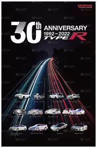 Honda Vintage Culture 30th Anniversary Type R Poster - Black - Picture 1 of 1