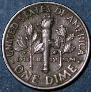 United States 1 Dime 1989 Roosevelt Dime KM# 195a - Picture 1 of 2