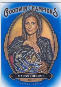 2020 UD GOODWIN CHAMPIONS..MANON RHEAUME..ROYAL BLUE..# 42..FREE COMBINED SHIP - Bild 1 von 1