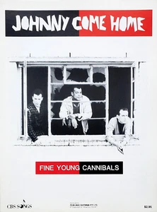 Fine Young Cannibals -Johnny Come Home 1985 Original Australian Sheet Music - Picture 1 of 1