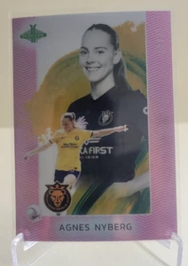 2024 PARKSIDE PACIFIC NWSL AGNES NYBERG #3 PINK PARALLEL SER# 8/25 UTAH ROYALS - Picture 1 of 2