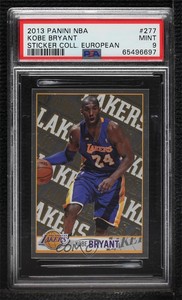 2013-14 Panini Album Stickers Kobe Bryant #277 PSA 9 MINT HOF
