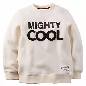 Carter's Boys' Long Sleeve "Mighty Cool" Pullover Sweater; Ivory (Size 6) - Picture 1 of 1