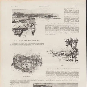 La line des Moulineaux - - Presseartikel 1899 - Bild 1 von 2