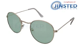 Verde Adulto Redondo Gafas de Sol 50S 60'S Dorado Redondo Circular Marco ACI013 - Imagen 1 de 3