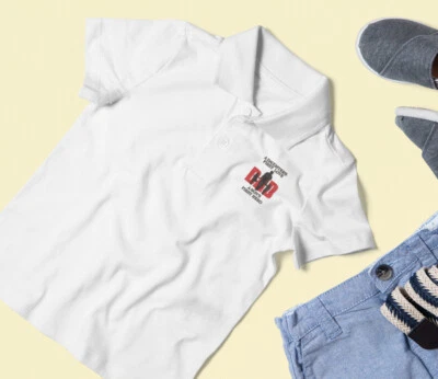 Happy Father's Day POLO Daughters Love Sons Hero Super Dad Family love Gifts - Image 1 of 4