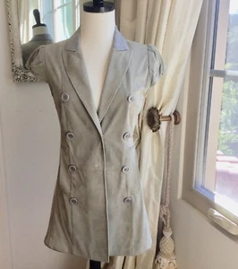 Authentic Brunello Cucinelli Suede cap sleeve vest jacket sz 42 - Picture 1 of 11