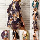 Bikini Cover Up Cardigan Club Floral Loose Print Summer Blouse Breathable