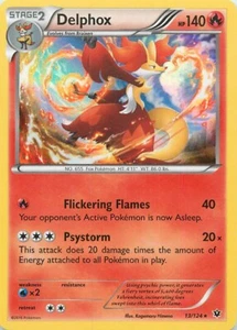 Pokemon RCG - Delphox 13/124 Fates Collide Holo - Picture 1 of 2