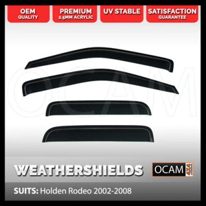 OCAM Weathershields For Holden Rodeo 2003-2008 Window Door Visors Windshields - Picture 1 of 8