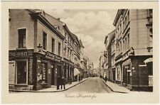 Viersen Blick in die Hauptstraße mit Buchhandlung Konrad Theisen AK 1916