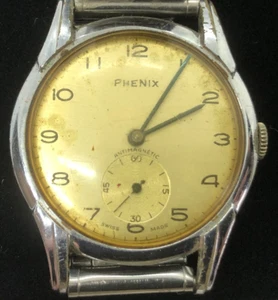 Vintage Phenix Men's Swiss Watch Antimagnetic - AS IS - Picture 1 of 9