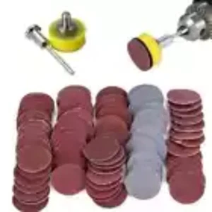 100 pz dischi abrasivi lucidanti tamponi per utensili rotanti carte vetrate accessori - Foto 1 di 8