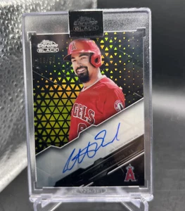 2020 Topps Chrome Black Autograph Gold Refractor Anthony Rendon SP # 19/50 - Picture 1 of 5
