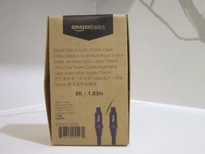 Amazon Basics 6ft Toslink Digital Audio Optical Cable PN B00NH11H38 - Picture 1 of 2