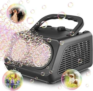 Upgrade Automatic Bubble Machine with 2 Fans 50000+ Bubbles Per Minute Bubbles F - Picture 1 of 24