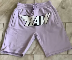 Raw Own The Now Lavender Unisex Sweat Shorts Size 3X New - Picture 1 of 3
