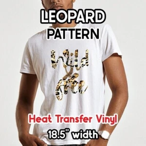 Leopard Patterned HTV 18.5 ROLL **FREE SHIPPING** - Picture 1 of 30