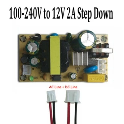 Neu LED 100-240V auf 12V 2A Step Down Netzteil Modul Konverter Platine AC-DC ~ - Bild 1 von 4