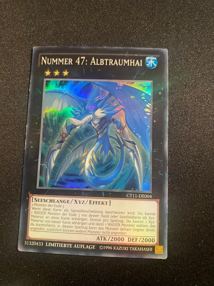 Number 47: Nightmare Shark German Super CT11-EN004 DE004 Light Play Yu-Gi-Oh! - Image 1 of 1