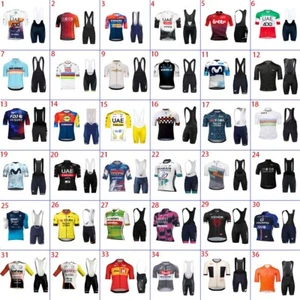 Camiseta deportiva y culotte con tirantes para equipo de ciclismo 2025 camiseta de manga corta kits de ciclismo - Imagen 1 de 75