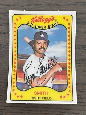 1981 Kellogg's 3-D Super Stars Reggie Smith #36 Los Angeles Dodgers (B) - Image 1 of 2