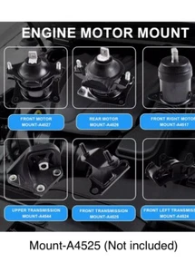 Engine Motor Mount Set 2003-2007 Honda Accord 3.0L V6 Replaces# A4527HY A4526HY  - Picture 1 of 5