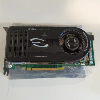 EVGA e-GeForce 8800 GTS 320MB Graphics Card and wires and adapters for monitor  - Image 1 of 4