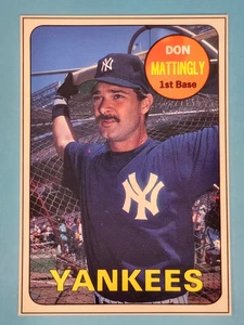 1990 Baseball Card Magazine Hand-Cut Don Mattingly New York Yankees #55 ⚾ - Picture 1 of 2
