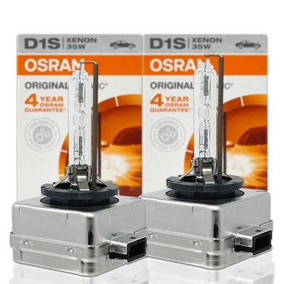 Osram Xenarc D1S HID Xenon Headlight Bulbs 66140 OEM w/ Trust Code 4300K 2-Pack - Image 1 of 4