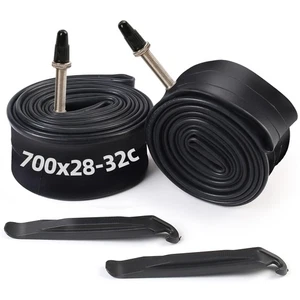 700 x 28C/30C/32C Fahrradschläuche, 42mm Presta Ventil, 2 Stück 700x28C/700x30C/700x32C... - Bild 1 von 8