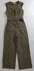 Mono de mujer Calvin Klein verde sin mangas pierna ancha de una pieza talla 4 con cinturón * - Imagen 1 de 4