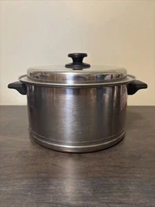 Vintage Lifetime 18-8 Stainless Steel 6 Quart Stock Pot Dutch Oven Made in USA - Picture 1 of 6
