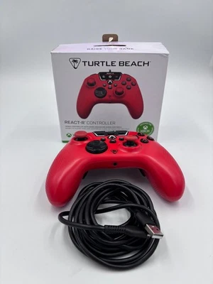 Turtle Beach REACT-R Controller Rosso Xbox Series X|S One PC  - drift anal. dex - Immagine 1 di 4