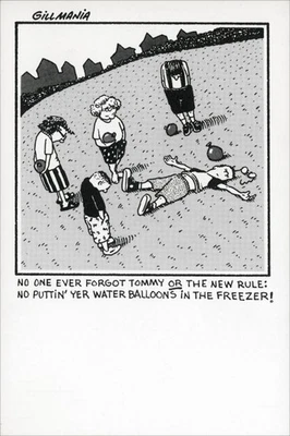 Tarjeta de CUMPLEAÑOS Divertida — Tommy Frozen Water Balloon KO de American Greetings + ✉ Foto 1 de 4