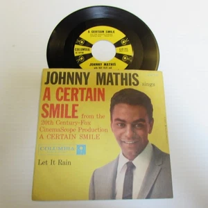 Johnny Mathis "A Certain Smile" (Orig.) 45rpm Record on Columbia #41193-1958-NM - Picture 1 of 7
