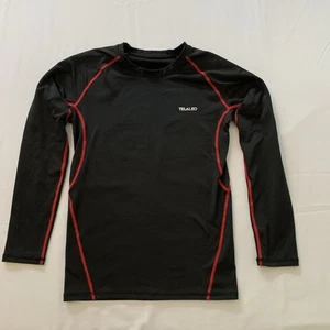 Telaleo Long Sleeve Compression Shirt Thermal Fleece Lined Boys Size Large - Picture 1 of 12