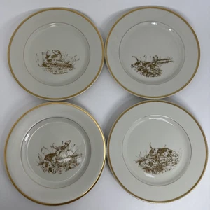 4 Fitz & Floyd The Hunt Salatteller 7 1/2" Teller Set Hund Jagd - Bild 1 von 14