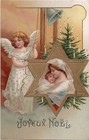 CARTE POSTALE / FANTAISIE / GAUFREE / JOYEUX NOEL / ANGE