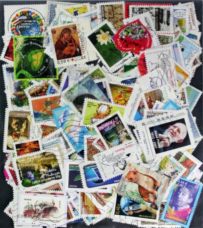 FRANCE 2000-2018 recent stamp collection, mixture, hundreds of nice stamps!! - Image 1 of 1