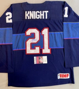 HILARY KNIGHT AUTOGRAPH TEAM USA WOMENS HOCKEY NIKE JERSEY- JSA AX31534 - Picture 1 of 6