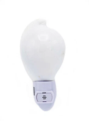 Luz nocturna real concha marina huevo blanco cowrie decoración playa sensor costero Foto 1 de 2