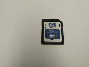 Genuine HP 4GB SDHC Memory Card - Class 4 - L1878A - SD-K04G - Made in Japan - Picture 1 of 2