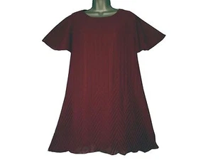 Tunica plissettata stile chevron taglie forti - Foto 1 di 9